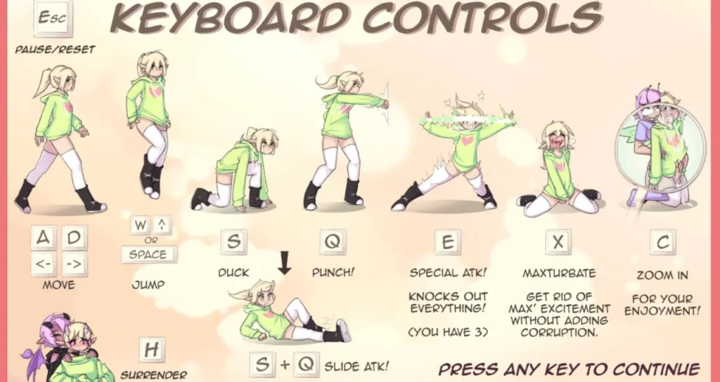 max the elf Keyboard Controls
